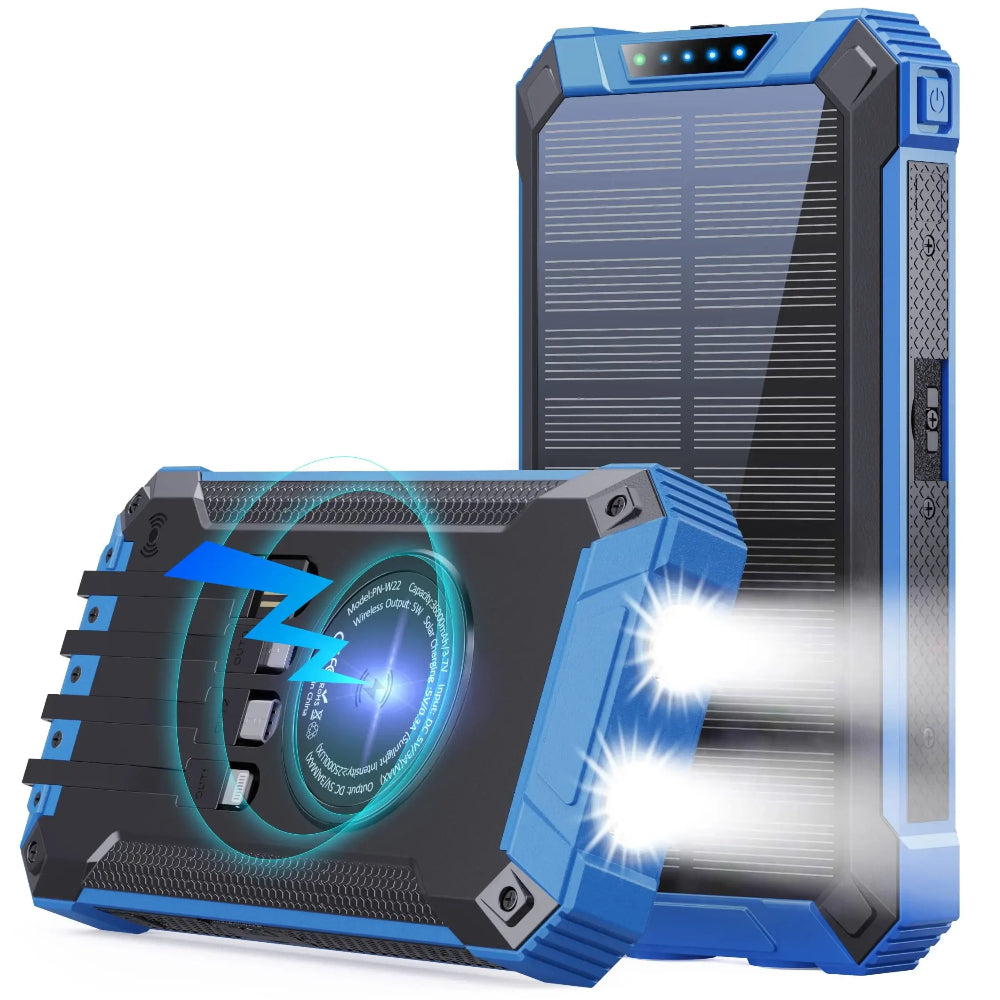Multifunctional Waterproof Mobile Solar Power Bank Hot Trend Wireless Solar Mobile Fast Charger Portable Power Bank