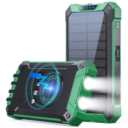 Multifunctional Waterproof Mobile Solar Power Bank Hot Trend Wireless Solar Mobile Fast Charger Portable Power Bank